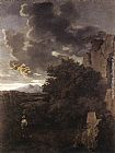 Nicolas Poussin Hagar and the Angel painting